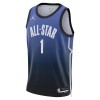 Canotte Uomo All-Star 2023 Team 1 Zion Williamson 1 Nike Blu Swingman